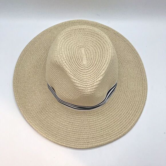 Bass Wide Brim Sun Hat Women OSFM Paper Straw Packable Floppy Beach Headwear - Picture 7 of 13